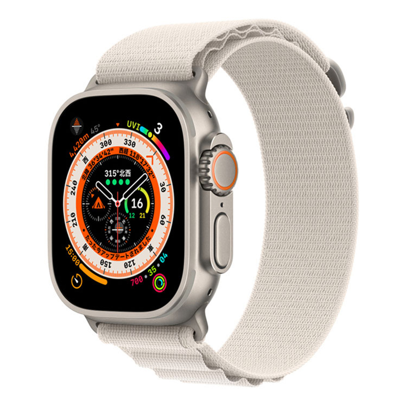 Apple Watch Ultra GPS+Cellularモデル 49mm MQFT3J/A [スターライトアルパインループ L] - 買取楽々